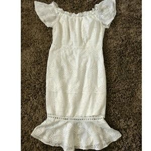 White Off Shoulder Dress